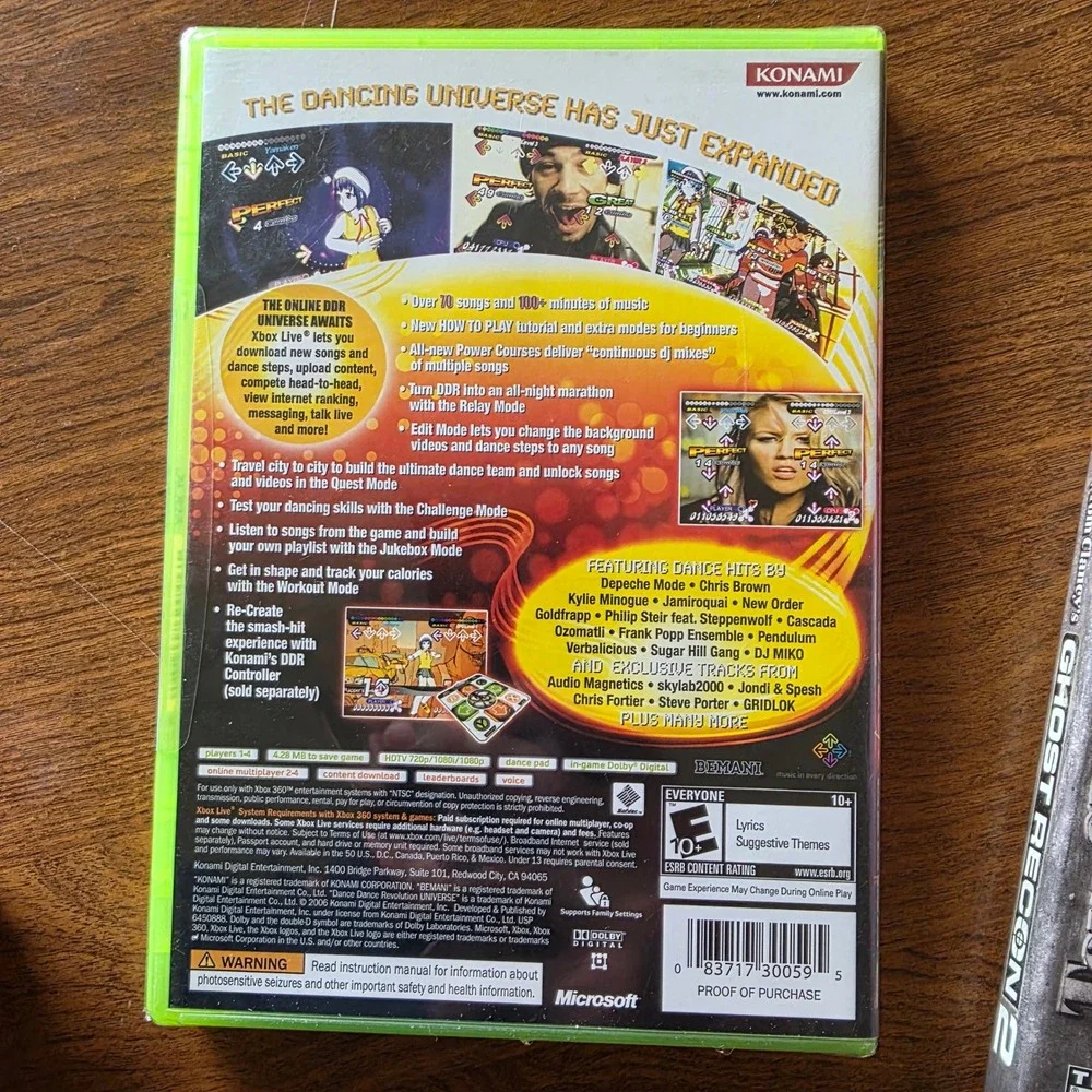 Xbox Game Lot DDR Universe Xbox 360 Factory Sealed Ghost Recon 2 Original Xbox